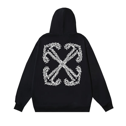 OFF Logo Print Hoodie