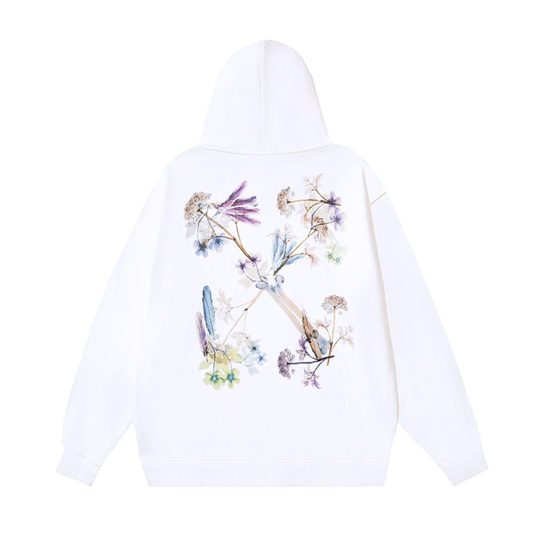OFF Logo Print Hoodie