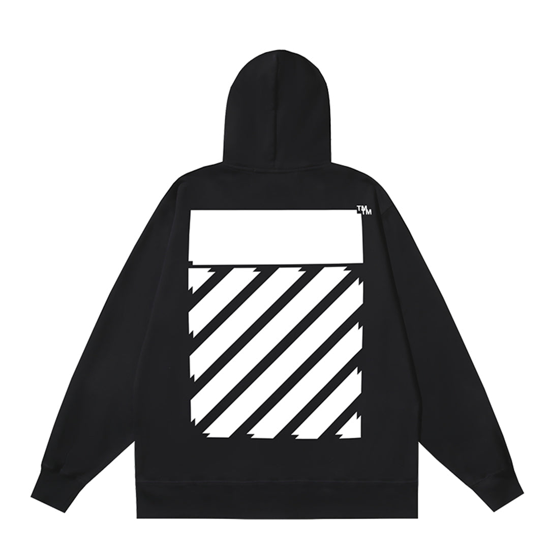 OFF Logo Print Hoodie Jacket