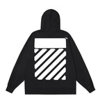 OFF Logo Print Hoodie Jacket