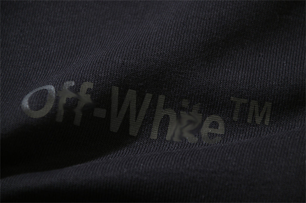 OFF Logo Print Hoodie Jacket