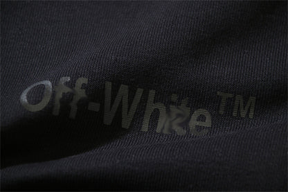 OFF Logo Print Hoodie Jacket