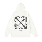 OFF Logo Print Hoodie