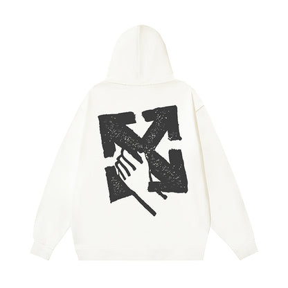 OFF Logo Print Hoodie