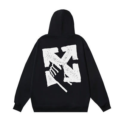 OFF Logo Print Hoodie