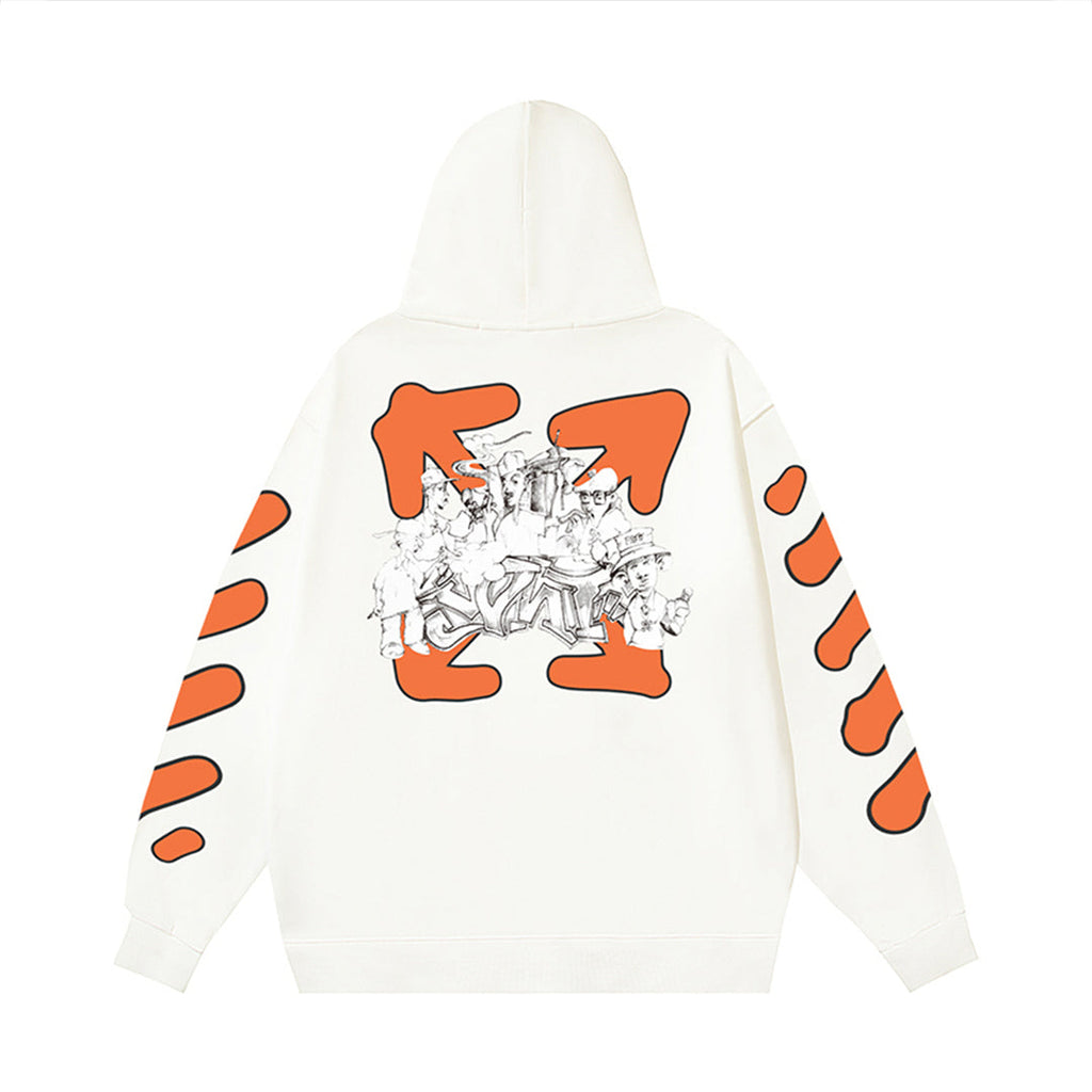 OFF Logo Print Hoodie