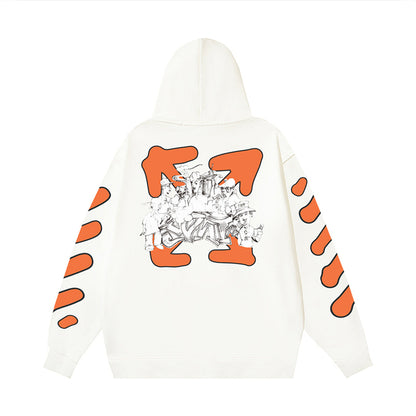 OFF Logo Print Hoodie