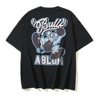 OFF Bulls Print T-shirt