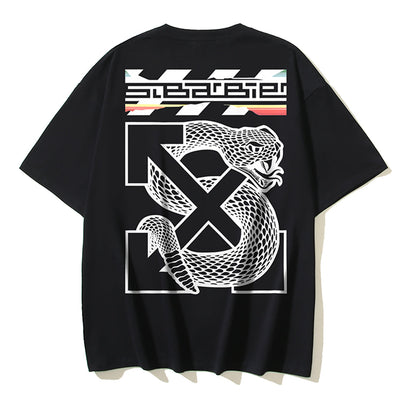 OFF Snake Print T-shirt
