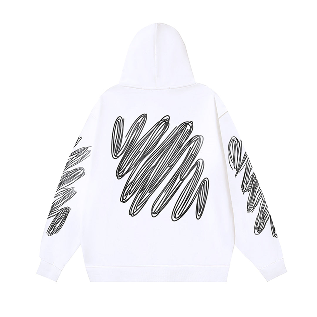 OFF Logo Print Hoodie
