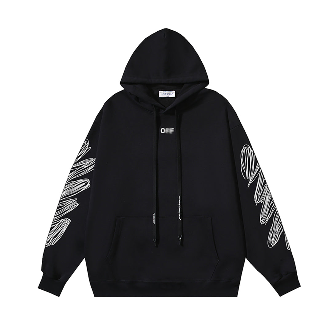 OFF Logo Print Hoodie
