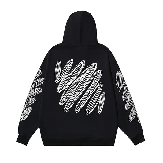 OFF Logo Print Hoodie