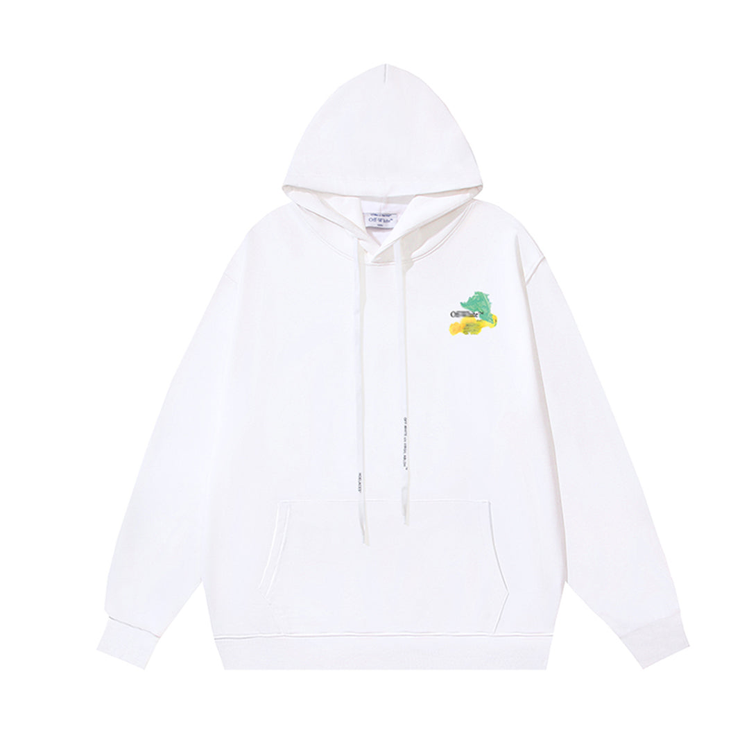 OFF Logo Print Hoodie