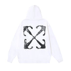 OFF Logo Print Hoodie