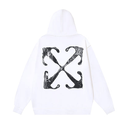 OFF Logo Print Hoodie