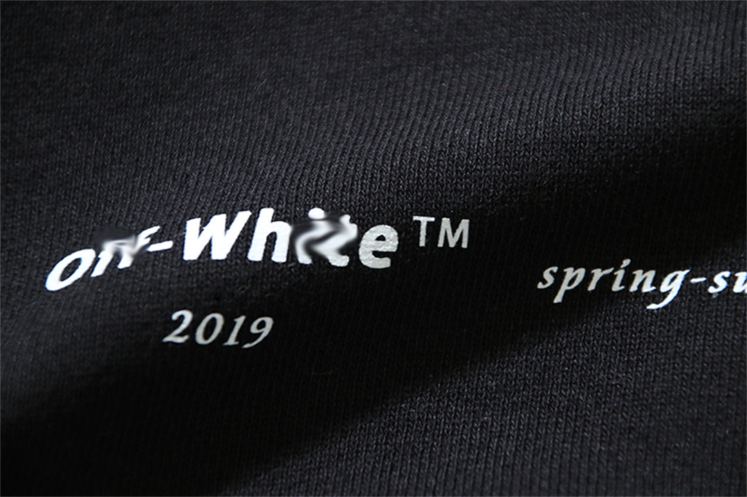 OFF Logo Print Hoodie