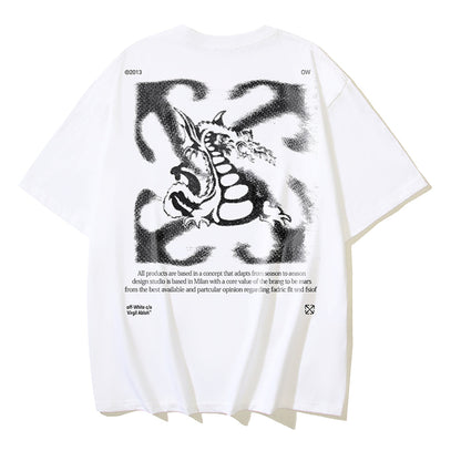 OFF Dragon Print T-shirt