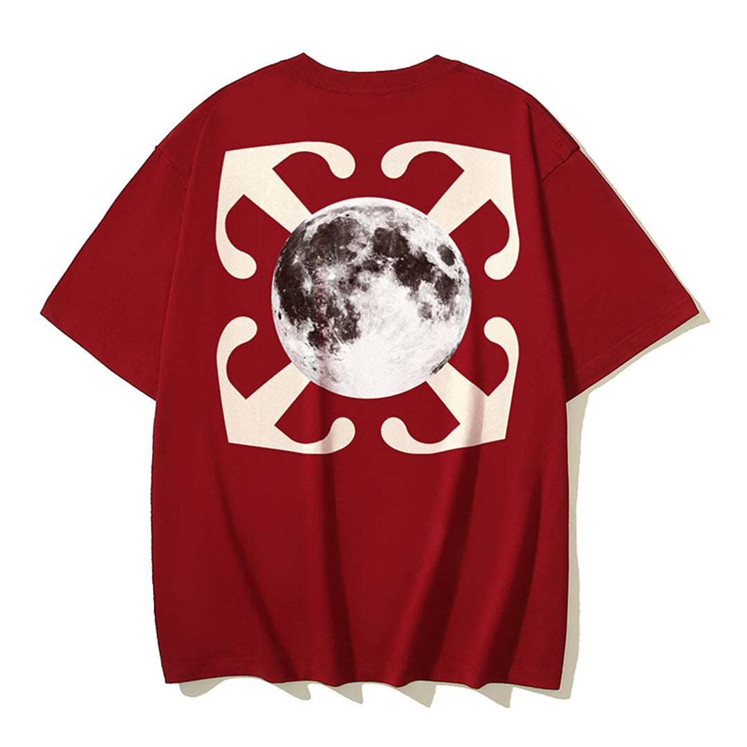 OFF Moon Print T-shirt