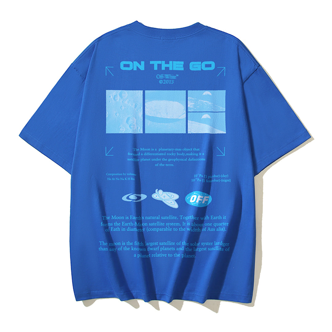 OFF Moon Print T-shirt