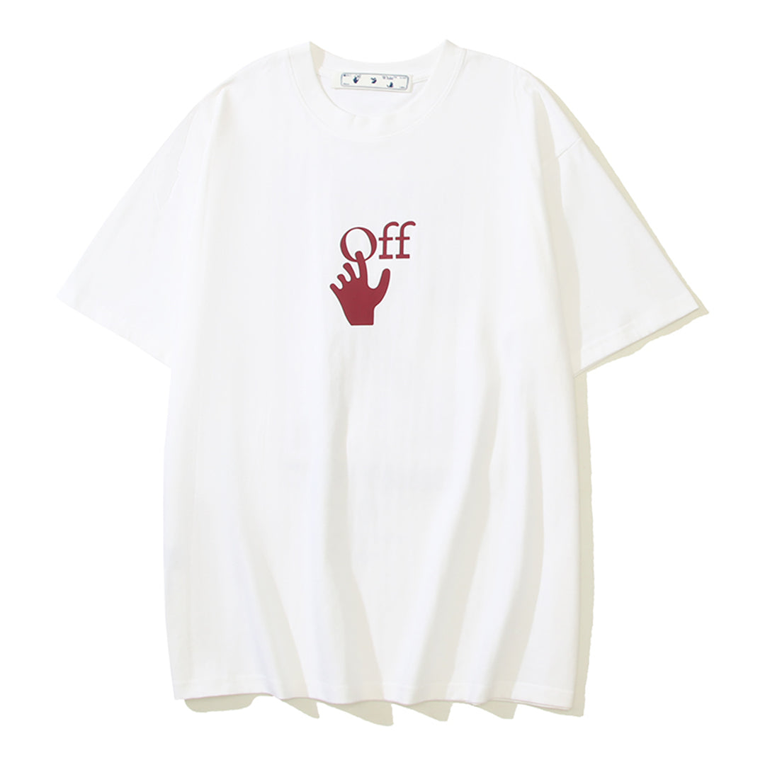 OFF Skeleton Print T-shirt