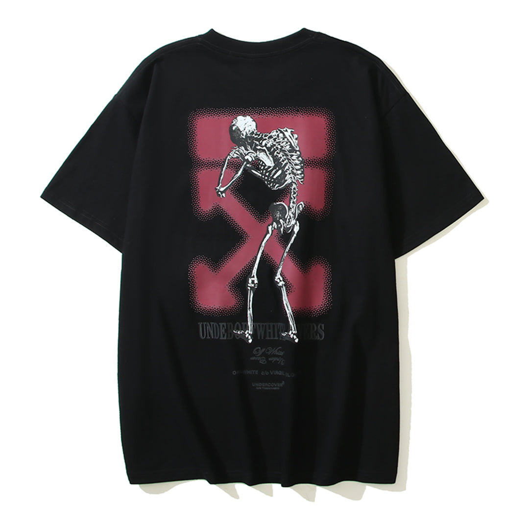 OFF Skeleton Print T-shirt