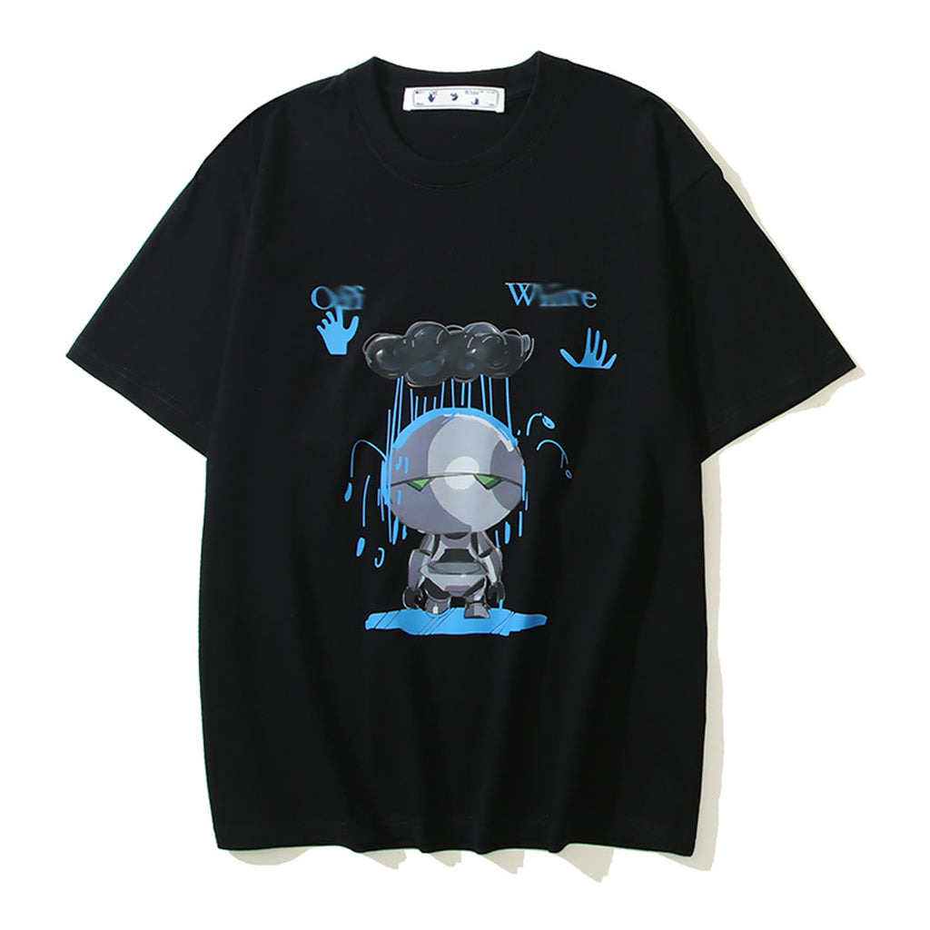OFF Robot Print T-shirt