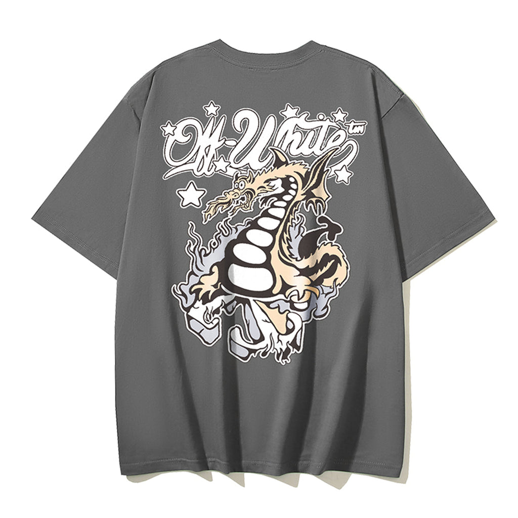 OFF Dragon Print T-shirt