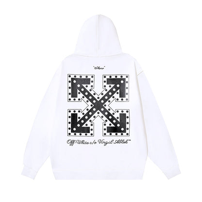 OFF Logo Print Hoodie
